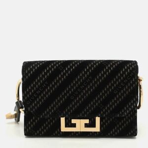 Givenchy Black Velvet Nano Eden Shoulder Bag